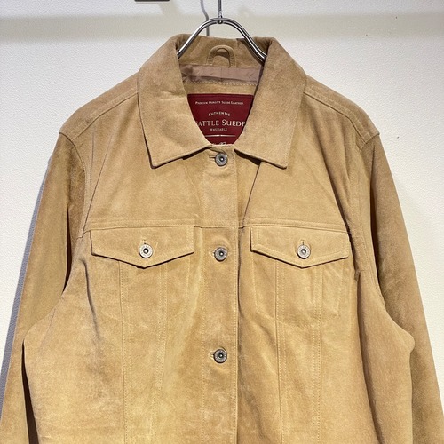 Eddie Bauer used suede leather jacket SIZE:XL