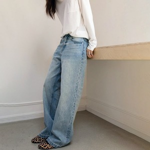 straight wide pants 14782