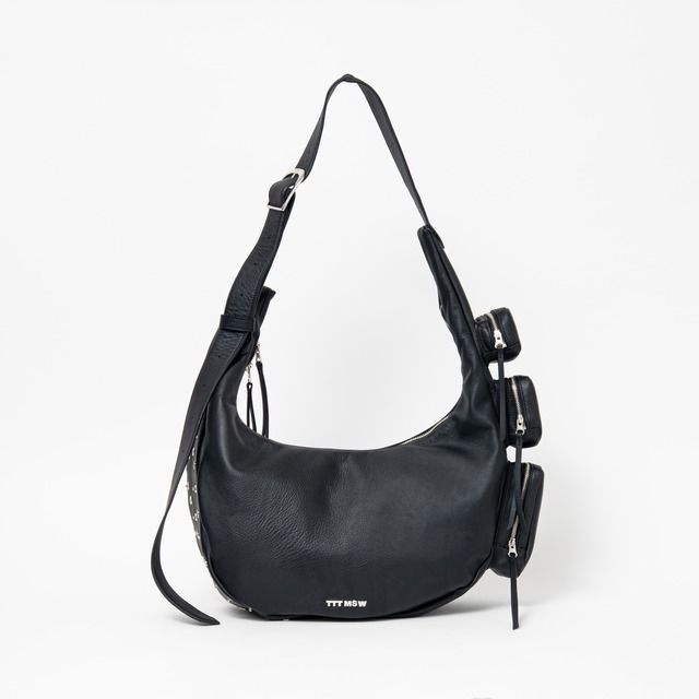 Urban sling bag（BLACK LEATHER）