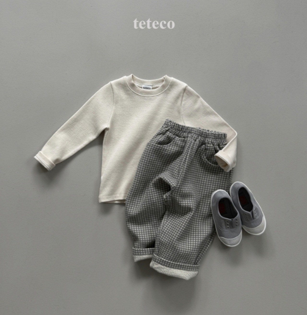 【取寄】teteco デイリーリブTシャツ｜秋服｜韓国子供服｜ 26/AT