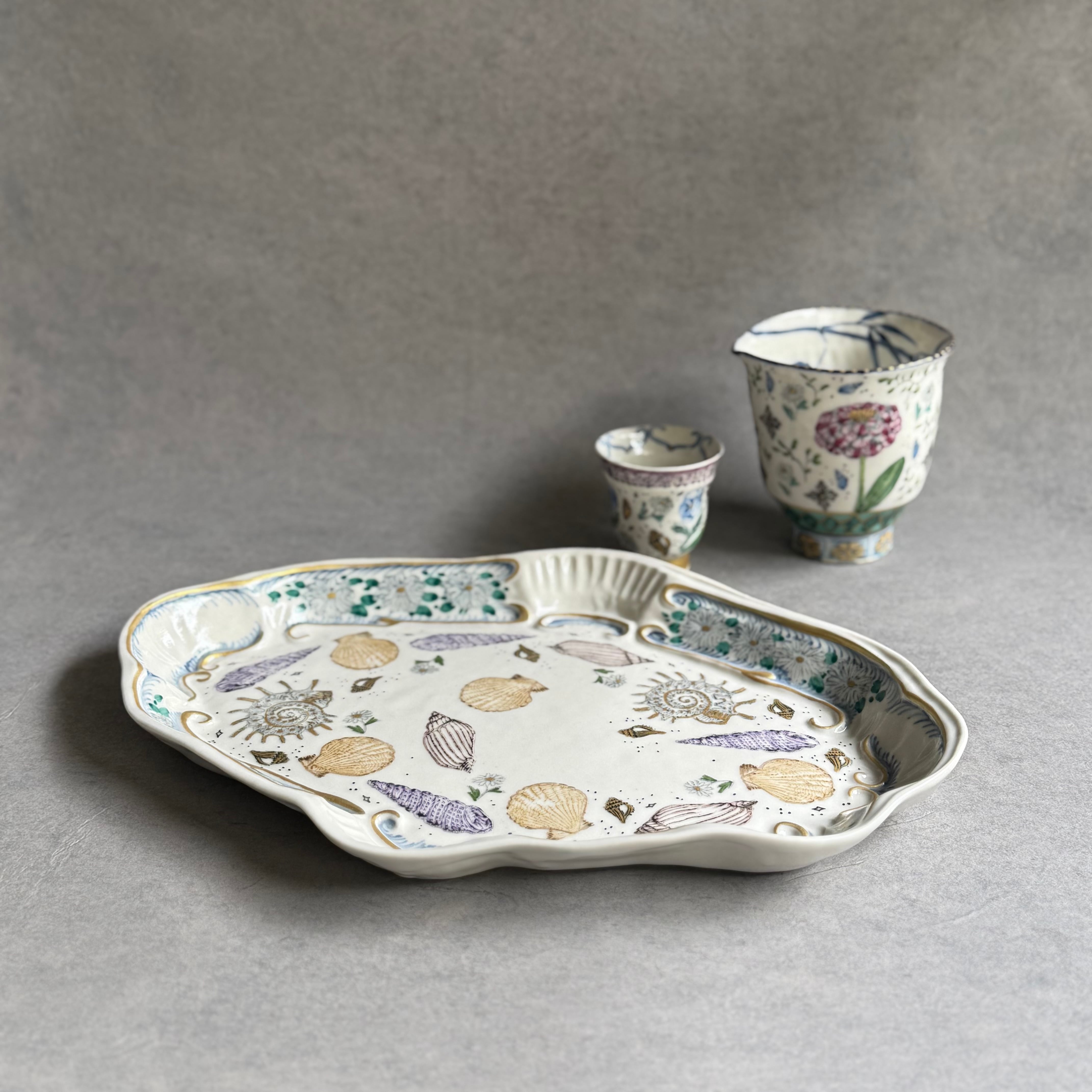 つちやまり oval plate | gallery 一白