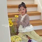 韓国子供服 / ninibello / Tommy Stripe Cardigan / カーディガン *XS~XXL*