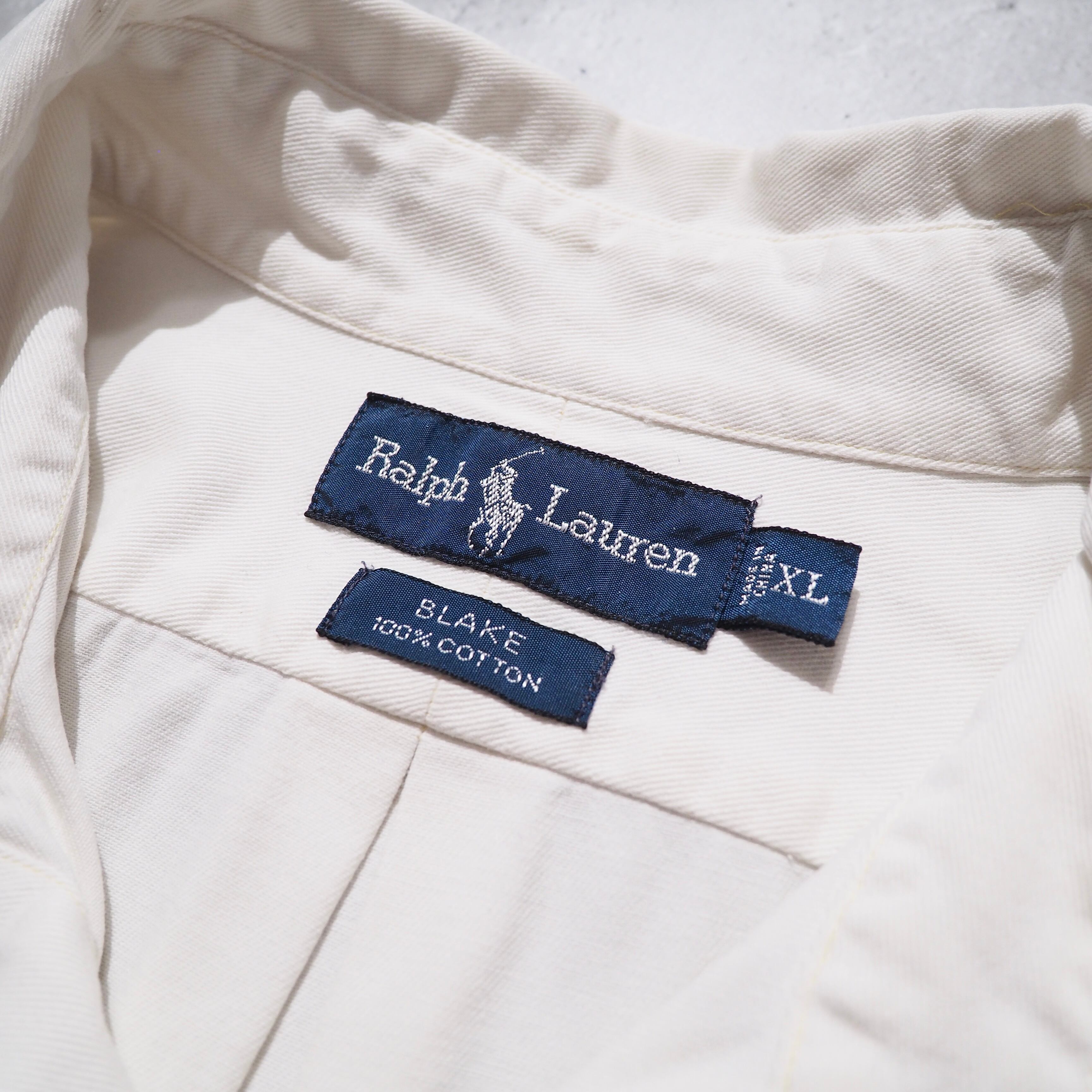 1990s " Ralph Lauren " Vintage Loose White Button Down Shirt
