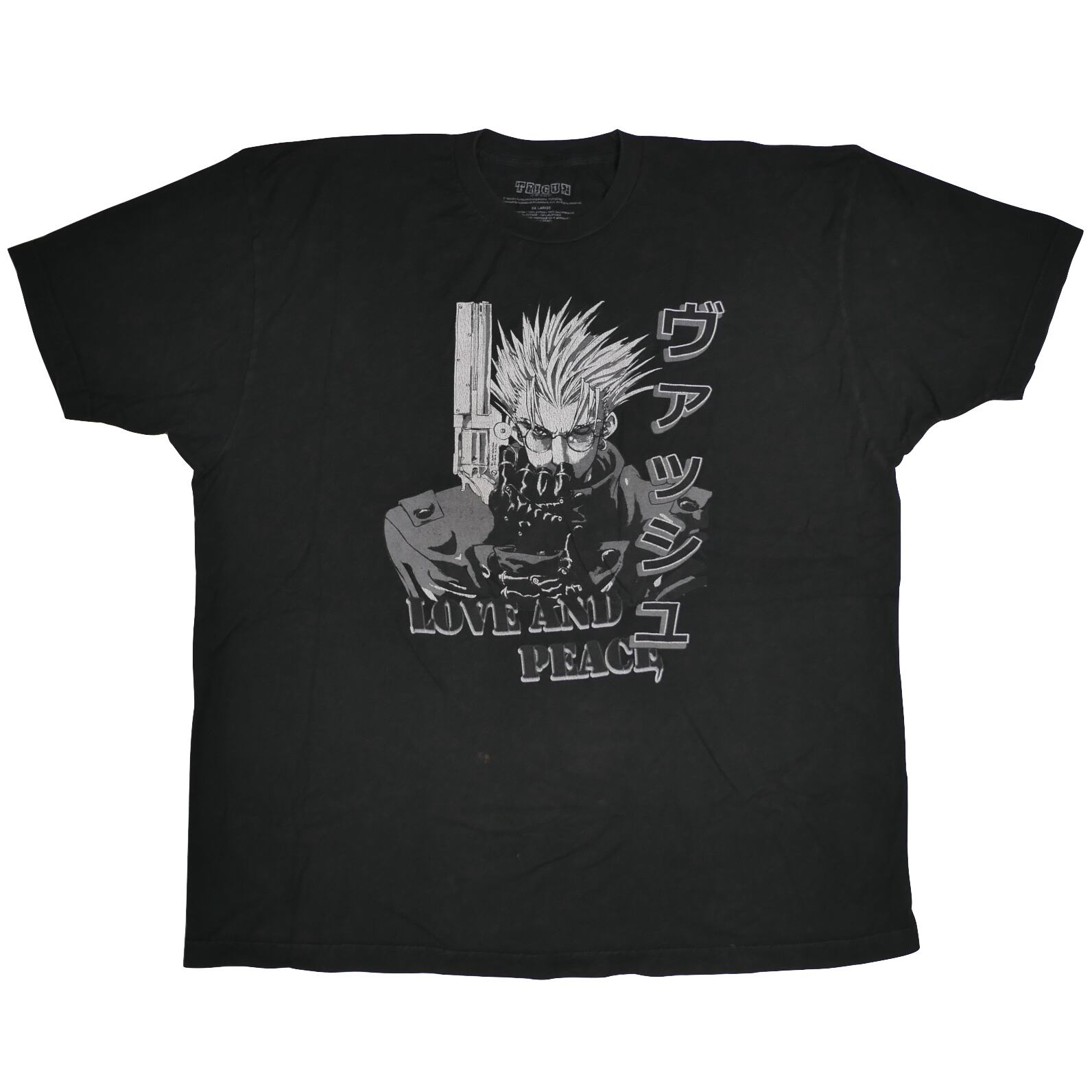 USED【2XL】Anime TRIGUN LOVE AND PEACE Tee