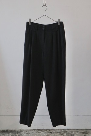 Euro black center crease pants