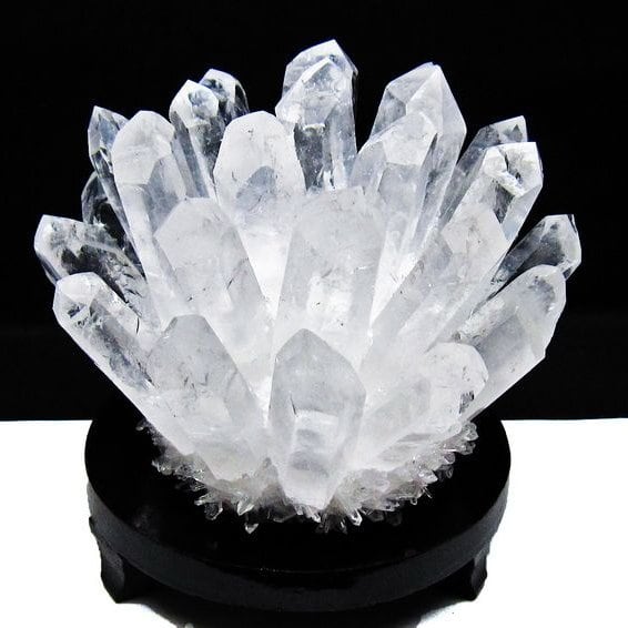 1.4Kg 水晶 クラスター 水晶 原石 台座付属 一点物 182-8375