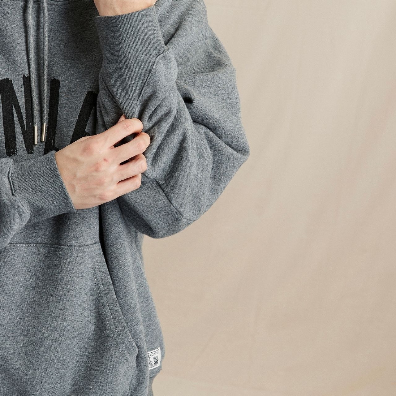 アメリカンスタイルプリントダメージ加工フーディー　1167