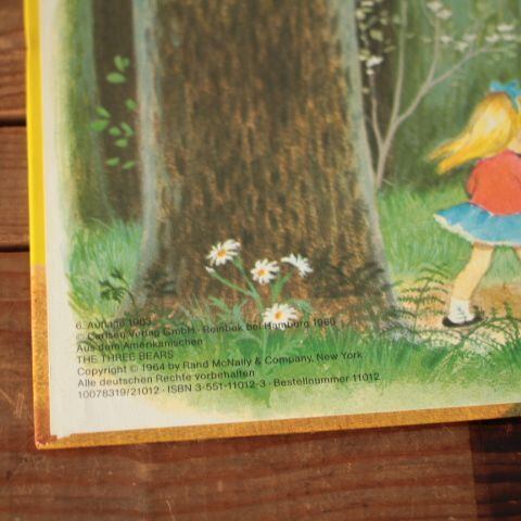 ドイツ絵本 Goldköpfchen und die drei Bären 金髪の女の子と3匹のクマ