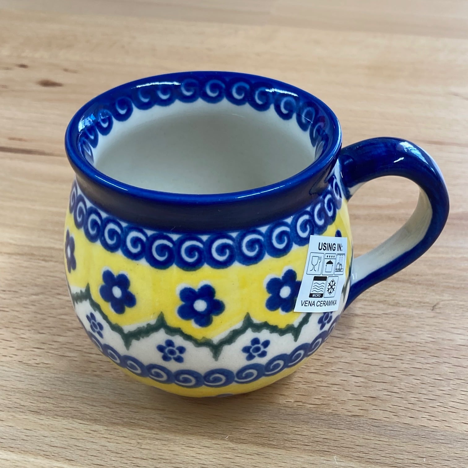 ポルトガル陶器 壁掛けプランター（ホワイトイエロー） | zakka kisiro