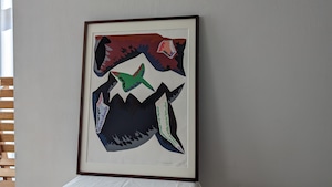 彦坂尚嘉　版画　1986年　630x827mm　送料込