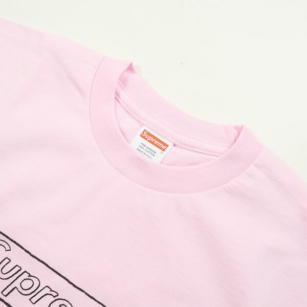 Supreme KAWS Chalk Logo Tee pink XL