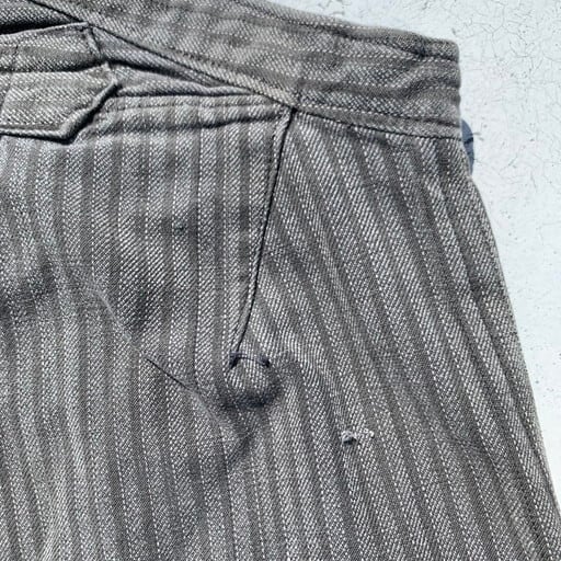 30's　フレンチワークパンツ　黒タグ赤金刺繍 30's フレンチワークパンツ 黒タグ赤金刺繍 Yahoo!オークション