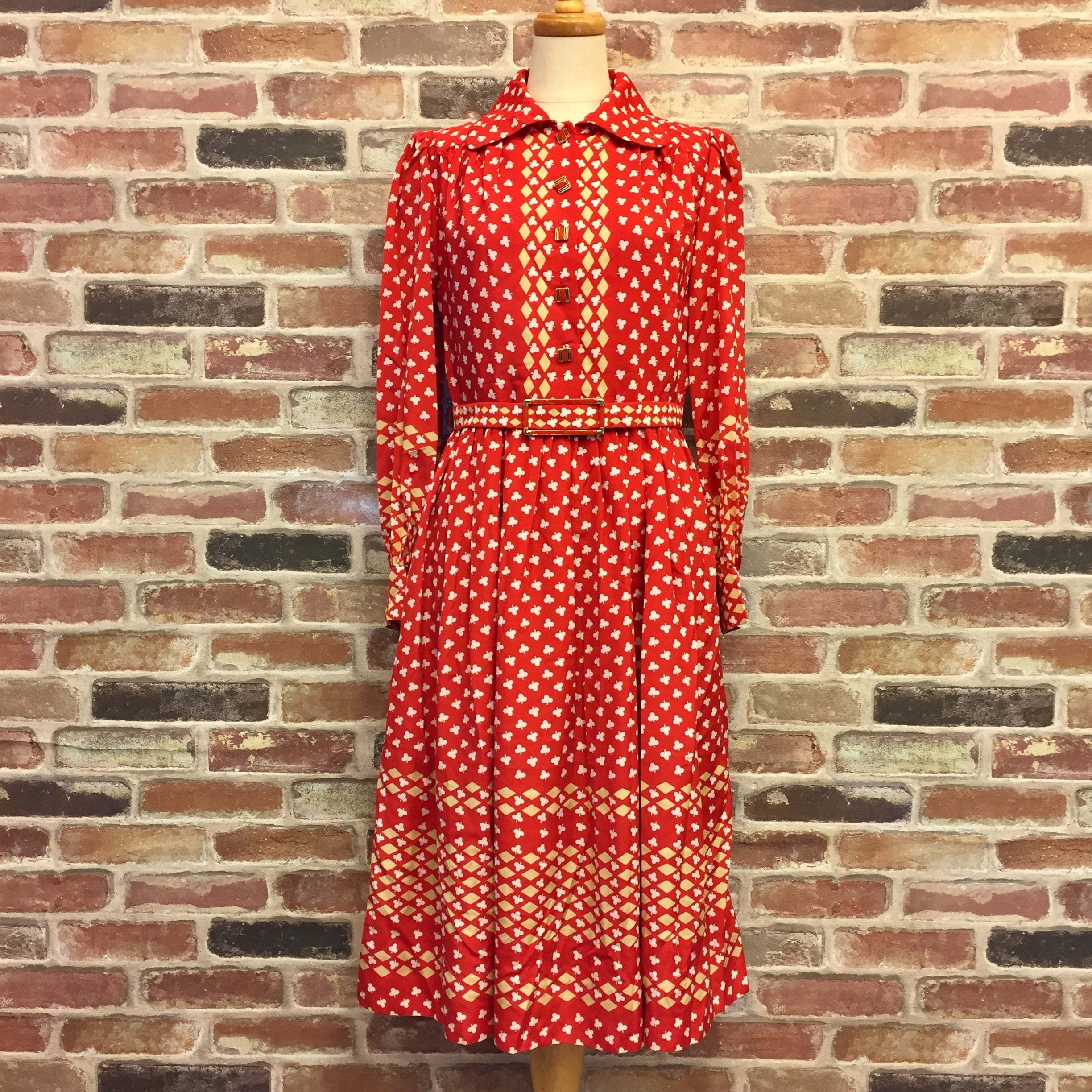 Spade × Diamond Red One-piece