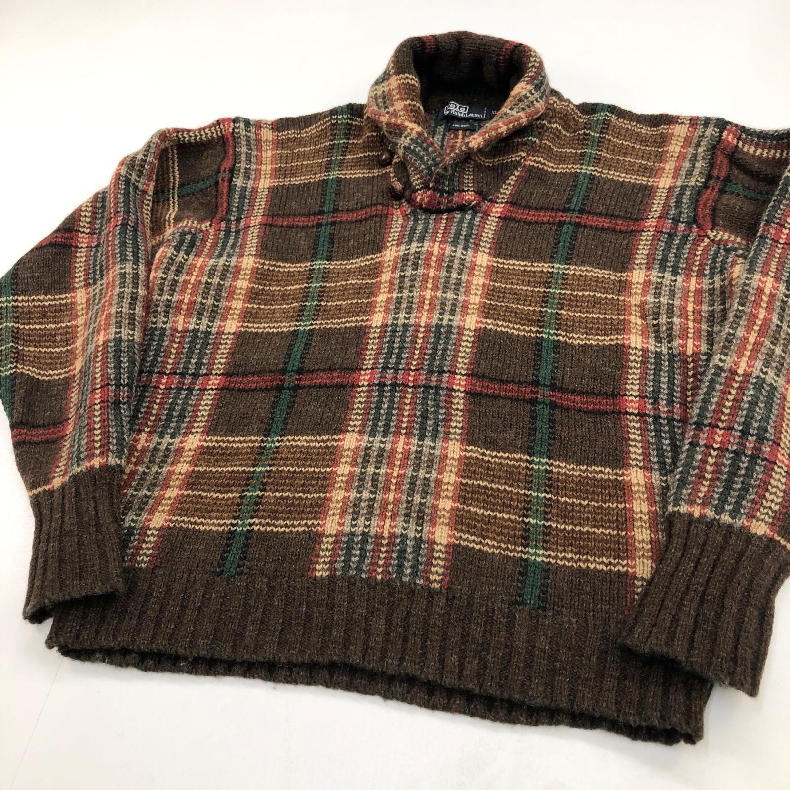POLO RALPH LAUREN ラルフローレン 90年代 チェック柄 ショール Polo 