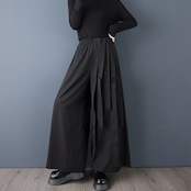 ラップ風 モード ワイド キュロット 00299