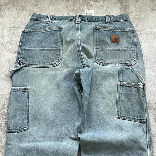 00s メキシコ製 デニム ダブルニー Carhartt 34×32 詳細写真15