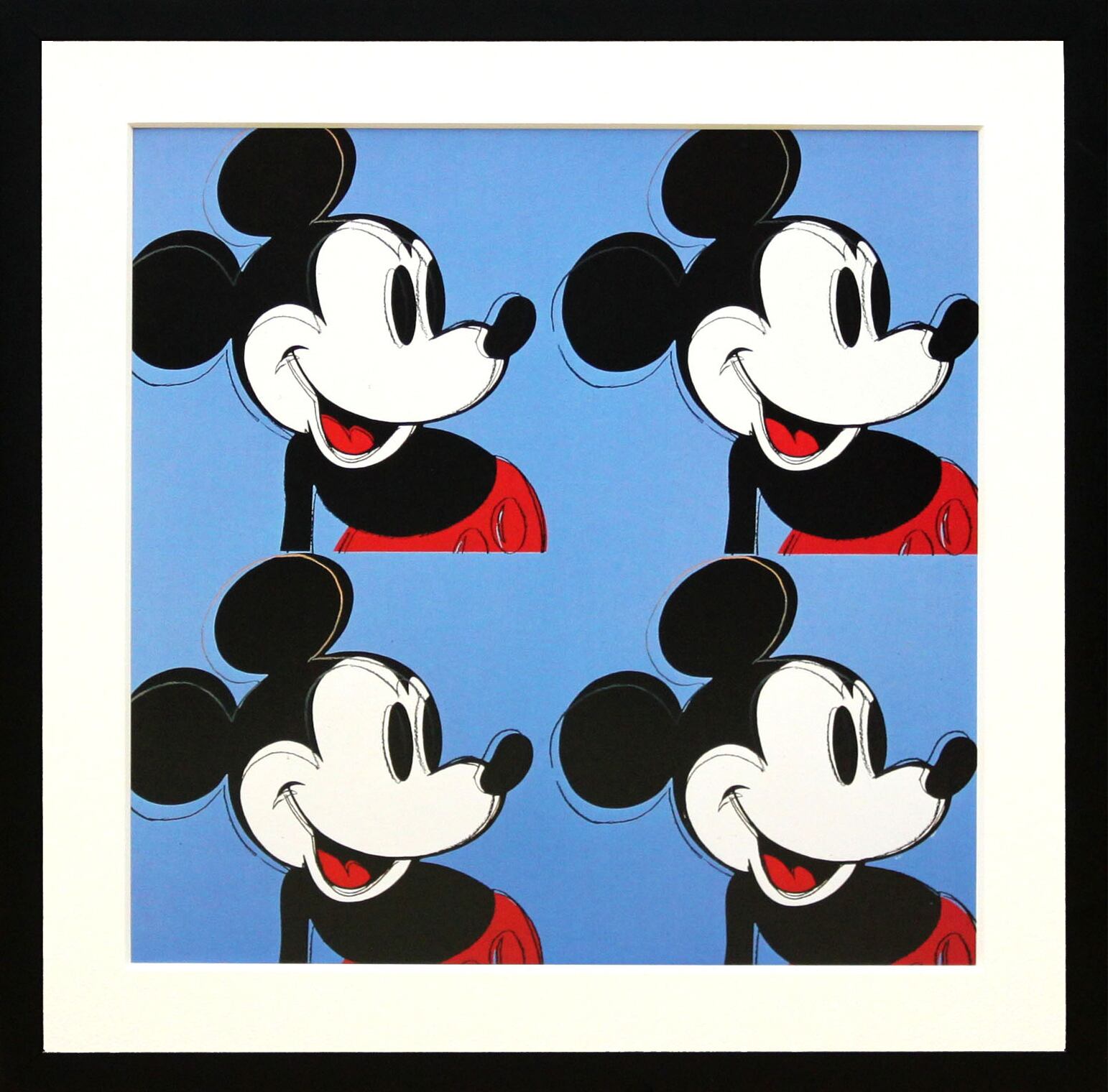 アンディウォーホル ミッキーマウス フォー ブルー 展示用フック付ポスター ポップアート 絵画 インテリア 家具 絵画 アートショップフォームス