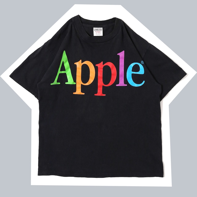 90s Apple Rainbow Spell Out Promo Tee