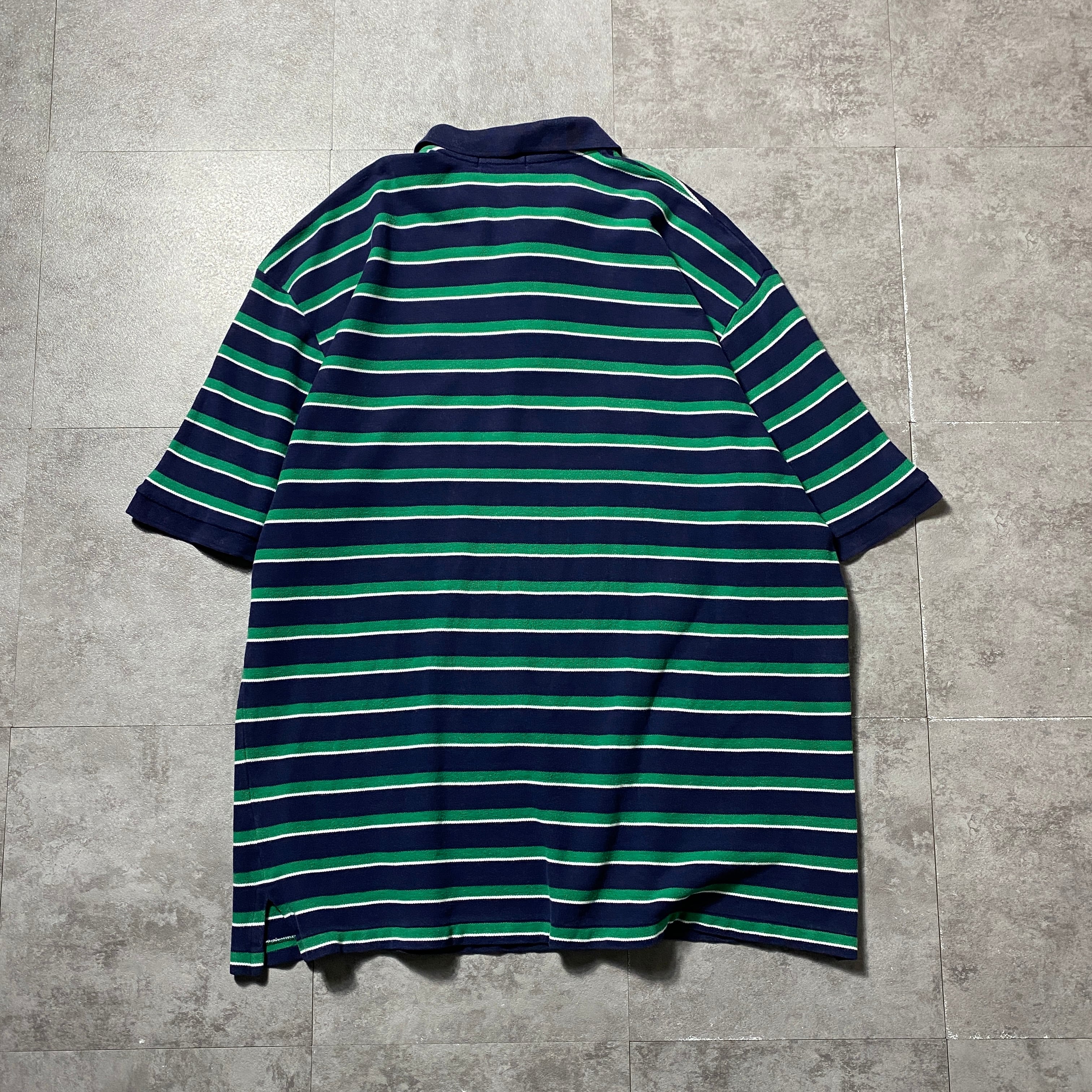 00's Lauren Ralph Lauren ローレンラルフローレン 刺繍ロゴ ボーダー
