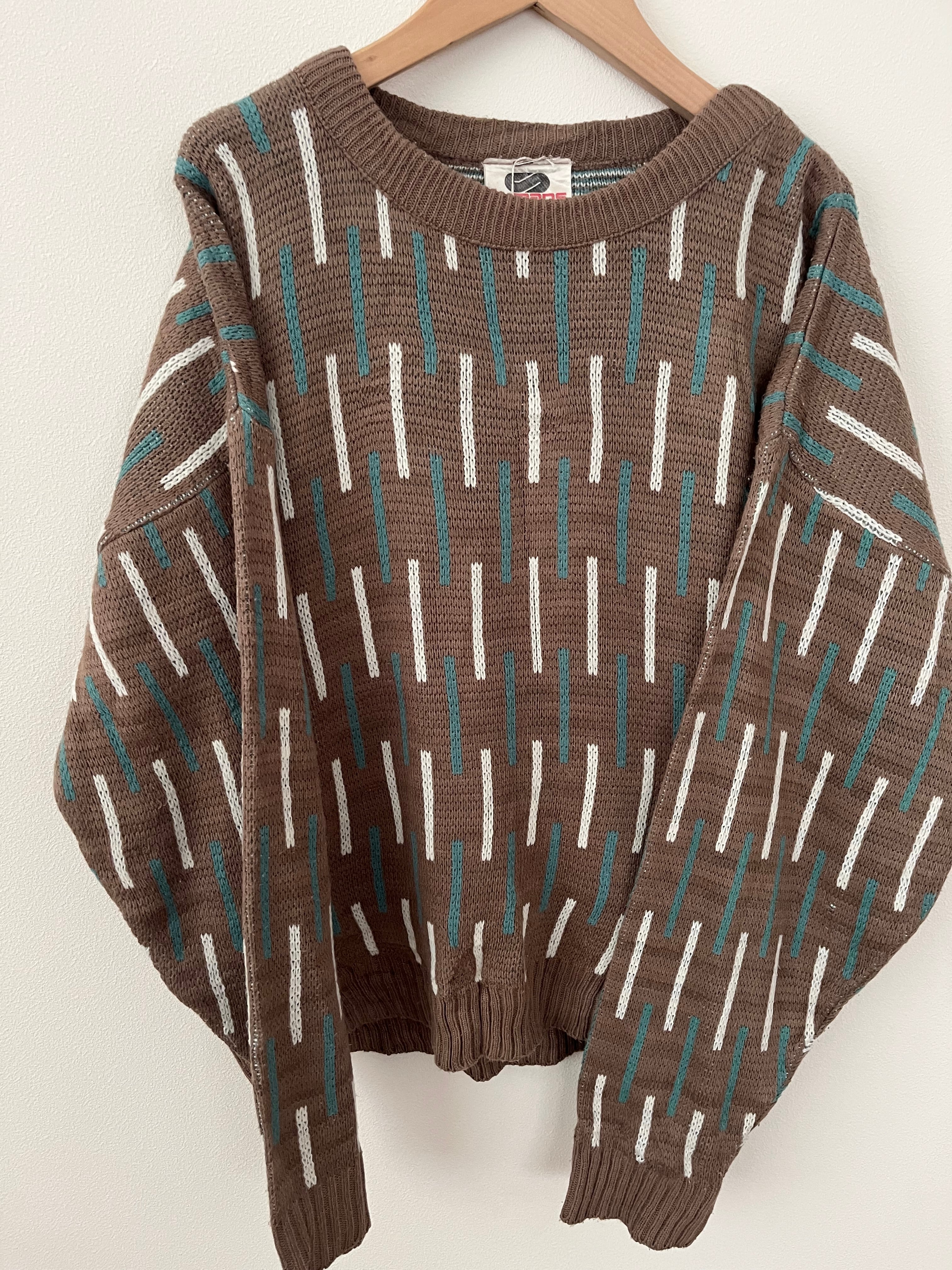 古着 アクリルニットプルオーバー