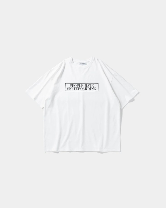 TIGHTBOOTH : PEOPLE HATE SKATE T-SHIRT SS24-T12 C/# WHITE SIZE L