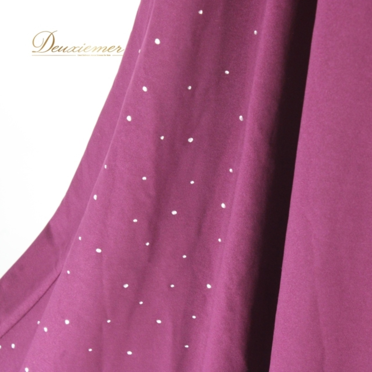 社交ダンス 衣装 スタンダード ドレス ワンピース レッスンウェア パーティドレス Da Vistosa ドニャヴィストーサ 紫 パープル系 ステージ衣装 光沢 シンプル エレガント 大人 フリル 装飾 ストレッチ 文化祭 舞台 演出用 ダンス衣装 レディース 女性用 おしゃれ 通気性 上品 ルースフィット 市販 楽ちん ダンスレッスン