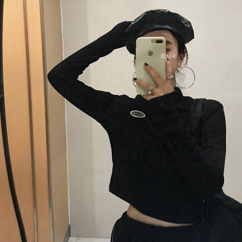 薄手ショートソリッド カラーシングルTシャツ トップス レディース ロング ソリッドカラー ビッグFスモールZ韓国61117326672