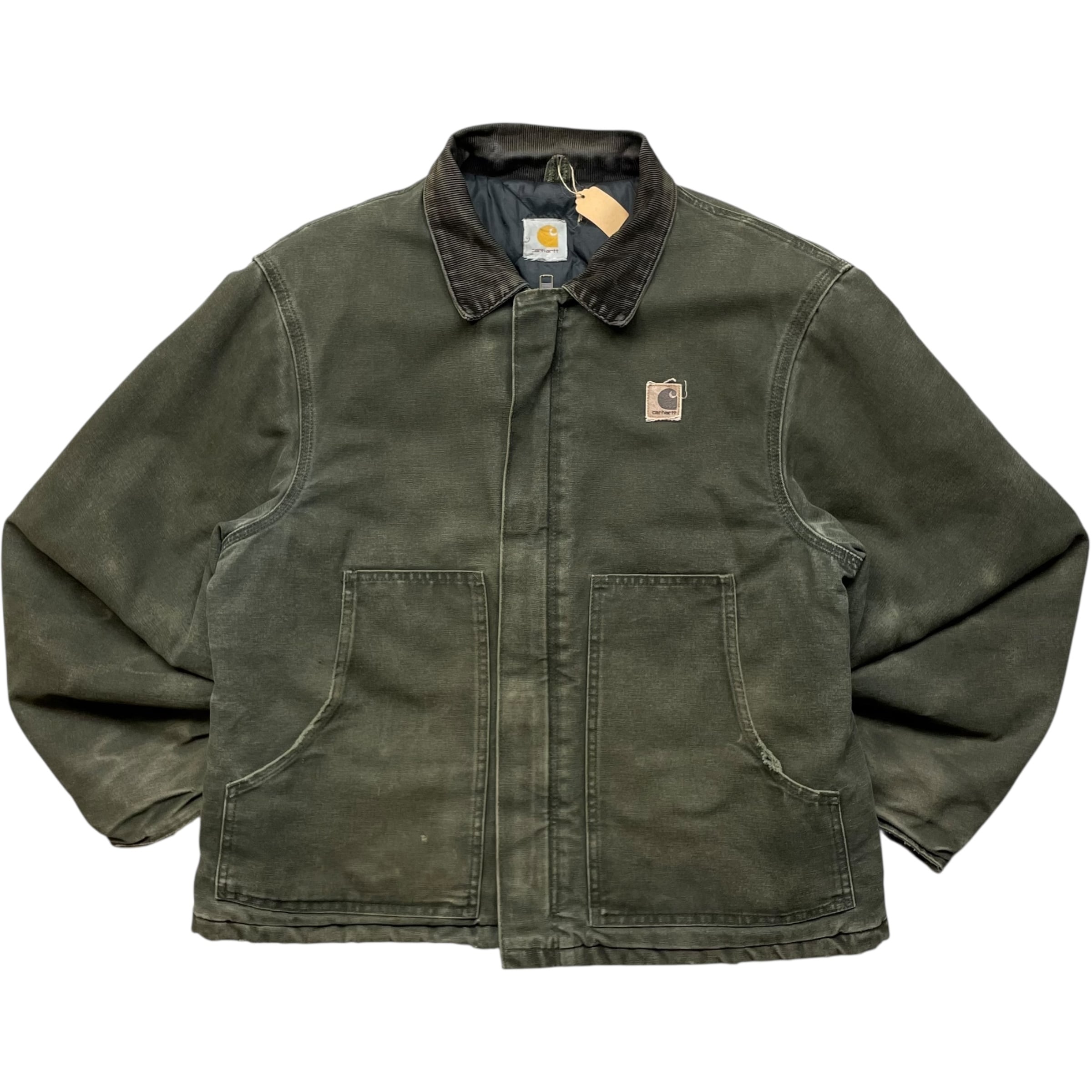 《M》 Carhartt カーハート トラディショナルジャケット ワークジャケット ハチノス フェード モスグリーン no.8915