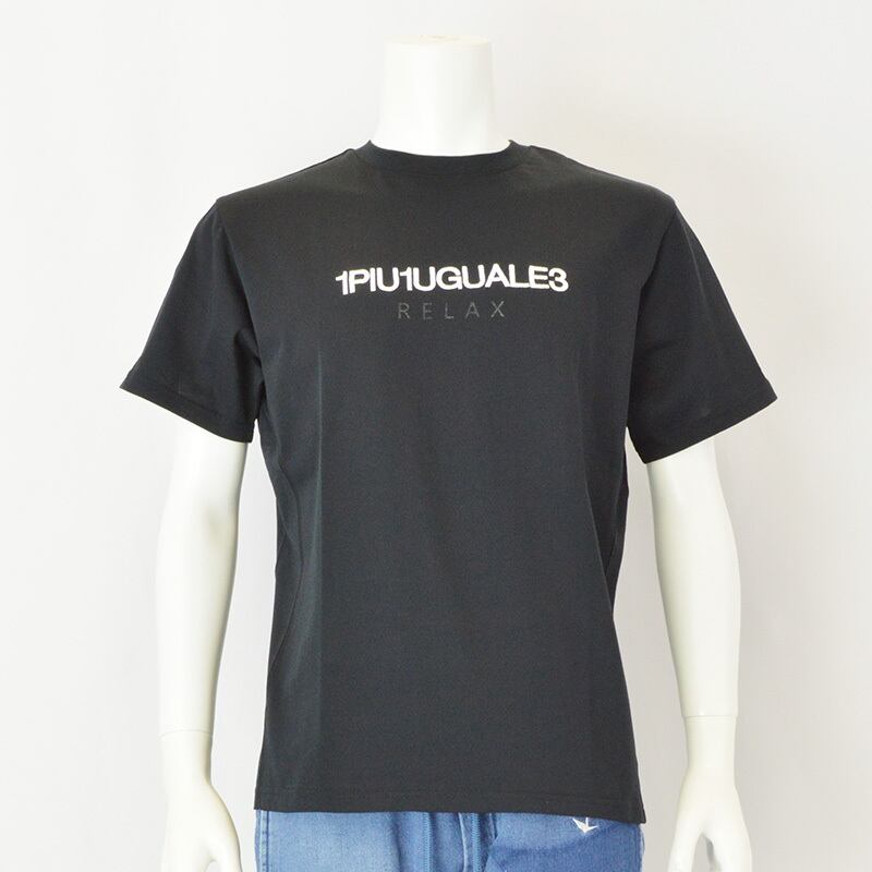 1PIU1UGUALE3 RELAX｜リバースロゴ半袖Tシャツ｜ウノピゥウノウグァー