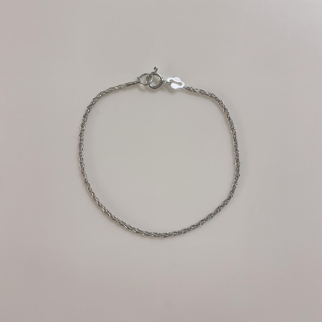 rope chain bracelet（silver925 ）