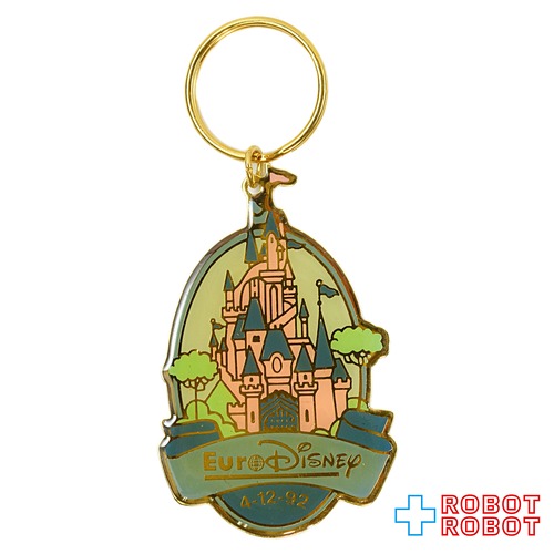 ユーロ・ディズニーランド オープン 開園記念 シンデレラ城 メタル キーホルダー 1992