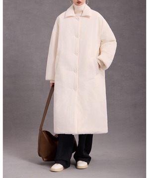 ステンカラー◆ロング丈ダウンコート【a-50158】