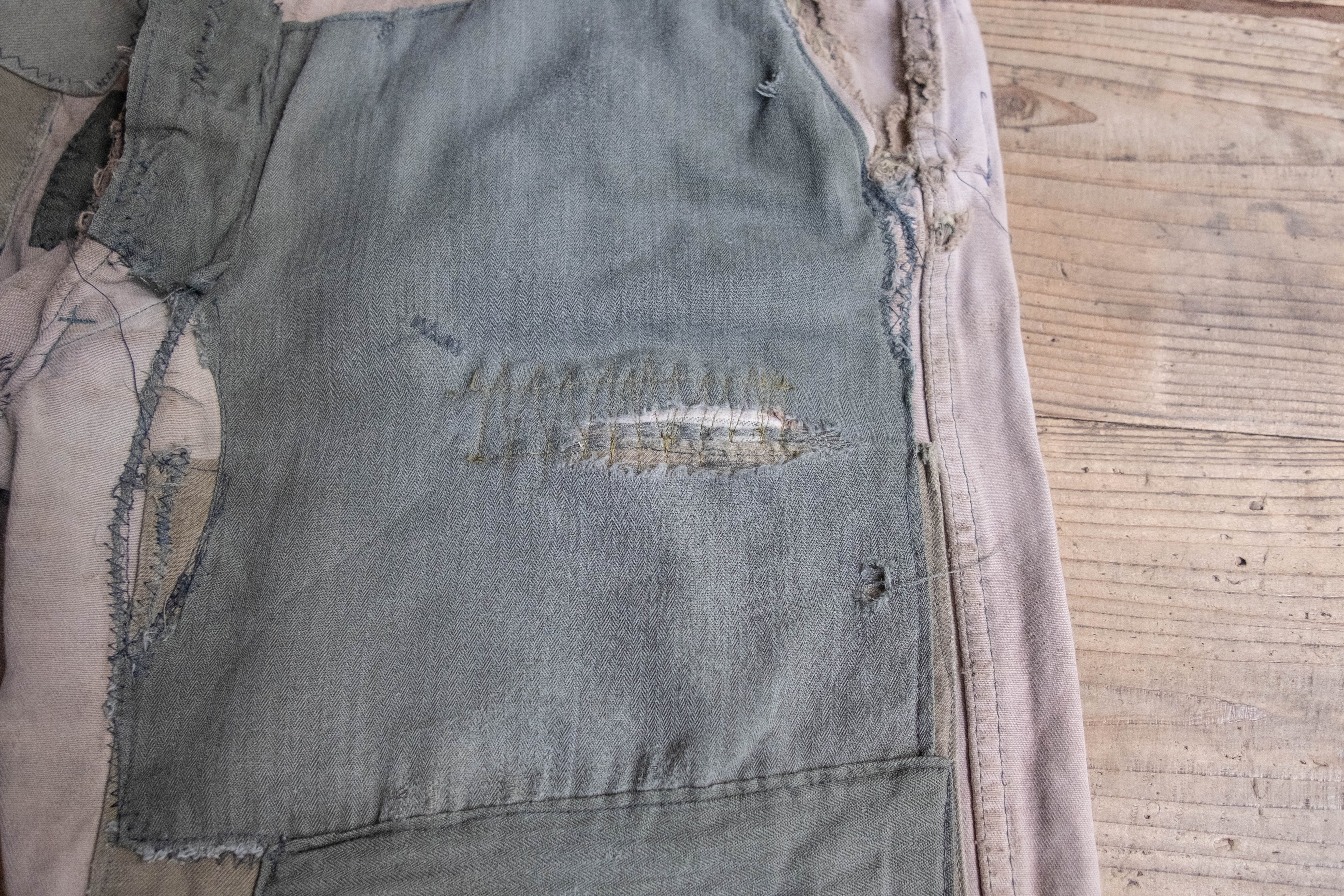 1950-60s フランス パッチワークワークパンツ | militaria & encore
