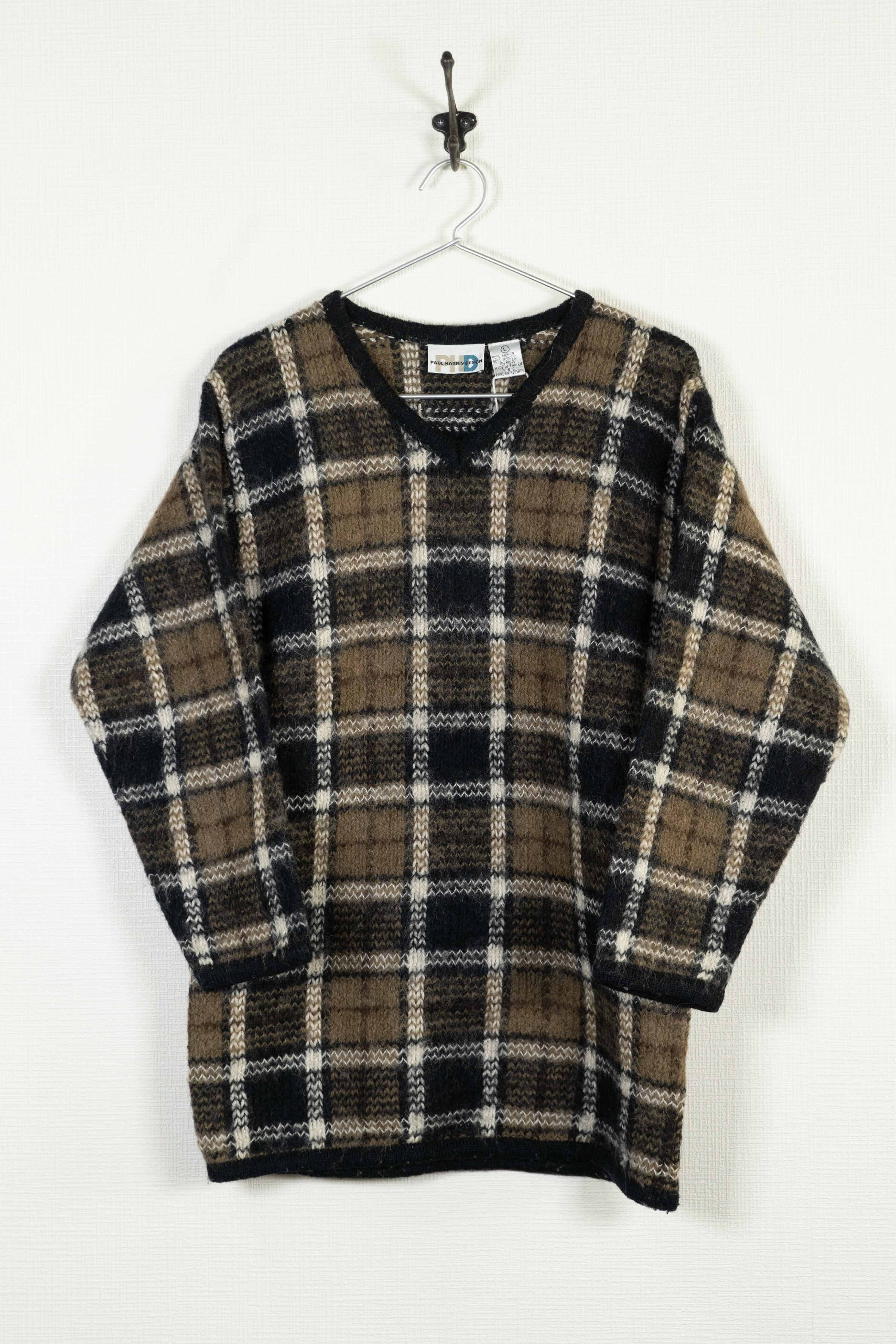 90\u0027s PAUL HARRIS DESIGN MOHAIR Knit Sweater Men\u0027s L 