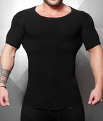 NEO DOUBLE CUFFED T-shirt -Black on Black
