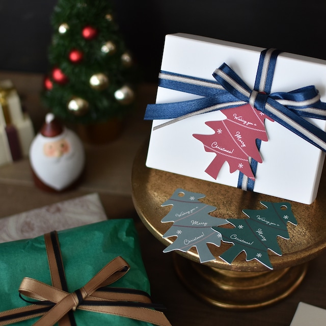 クリスマス タグ 20枚入 ツリー型