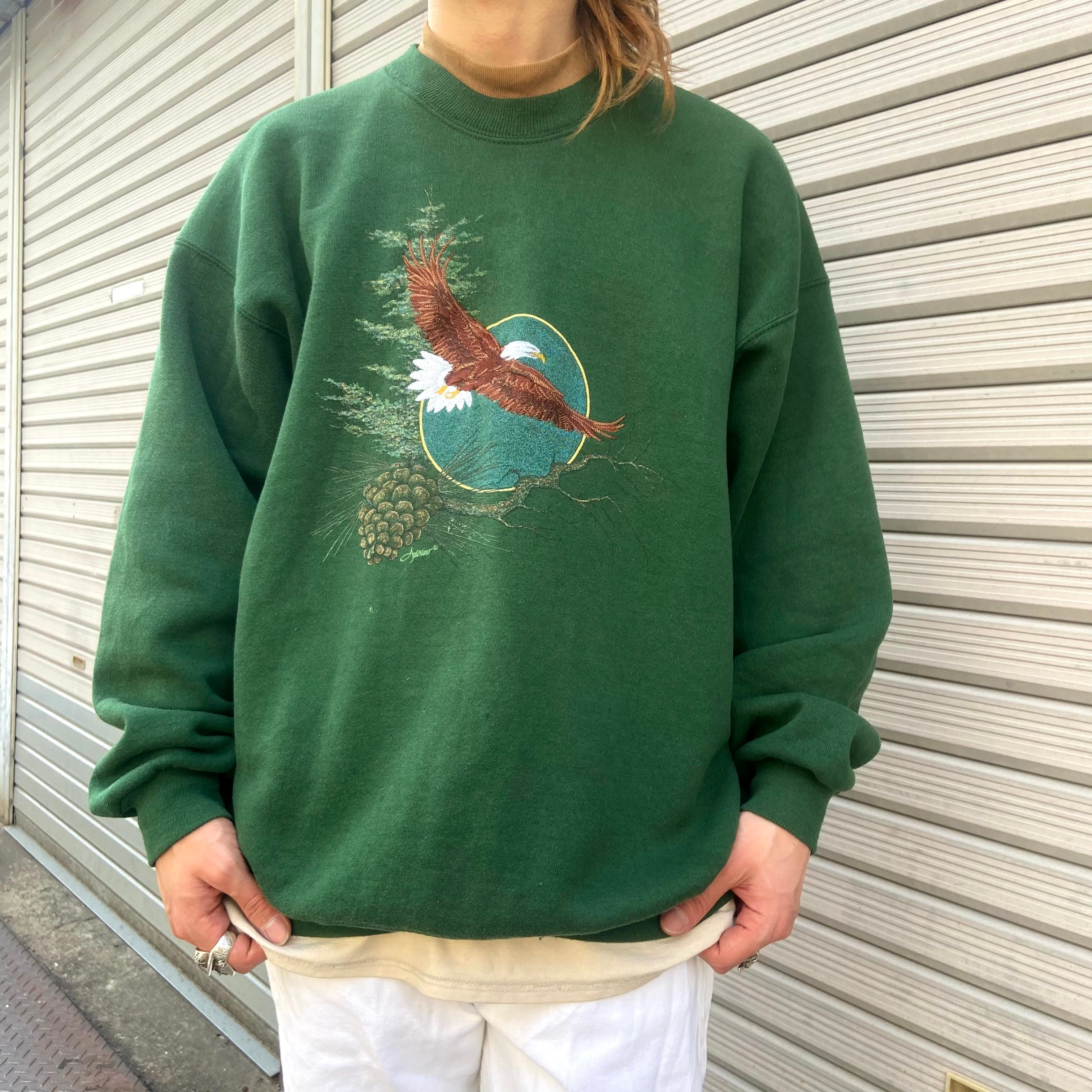 90年代 Usa製 Lee リー アニマル イーグル刺繍 ハイネック スウェット メンズxl 古着 モックネック トレーナー 90s ビンテージ ヴィンテージ グリーン 緑 スウェット Cave 古着屋 公式 古着通販サイト 90年代 Usa製 Lee リー アニマル イーグル刺繍 ハイネック スウェット メンズxl 古着 モックネック トレーナー 90s ビンテージ ヴィンテージ グリーン 緑 スウェット Cave 古着屋 公式 古着通販サイト