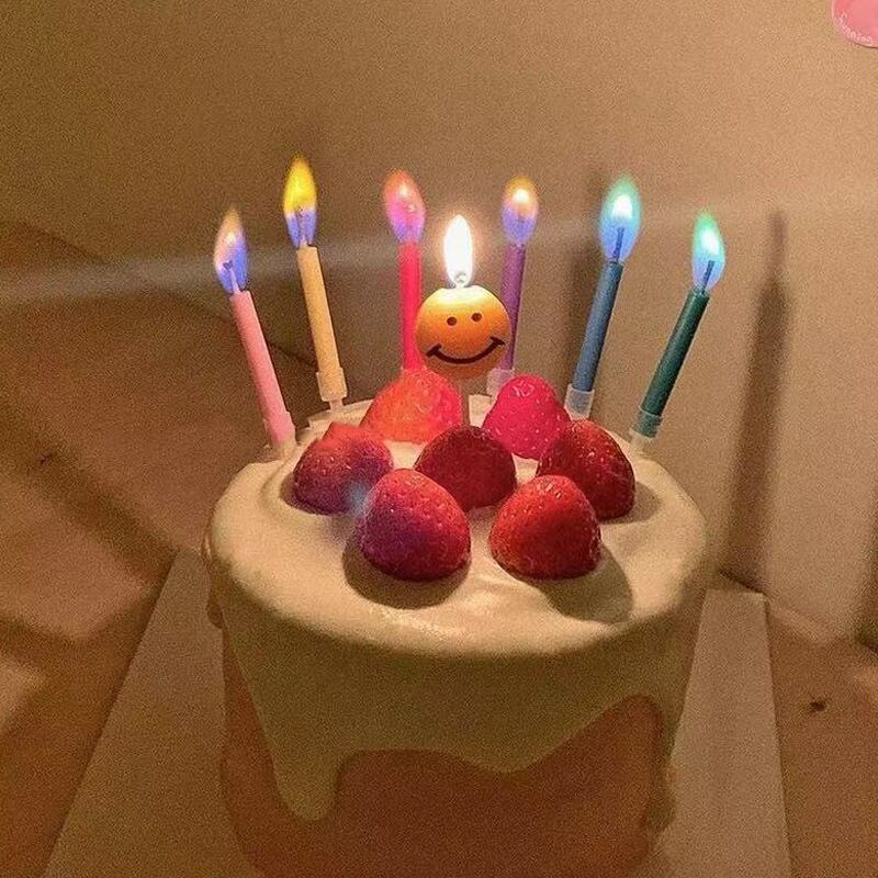 BIRTHDAY】春新作カラフル風バースデーキャンドル 6点セット | 韓国
