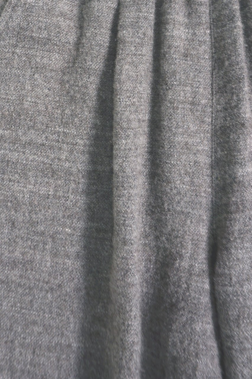 Wool Linen Tweed Wide Pants