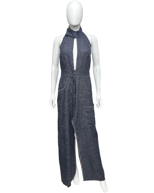 2010s ALEKSANDR MANAMIS HALTER NECK MAXI SKIRT
