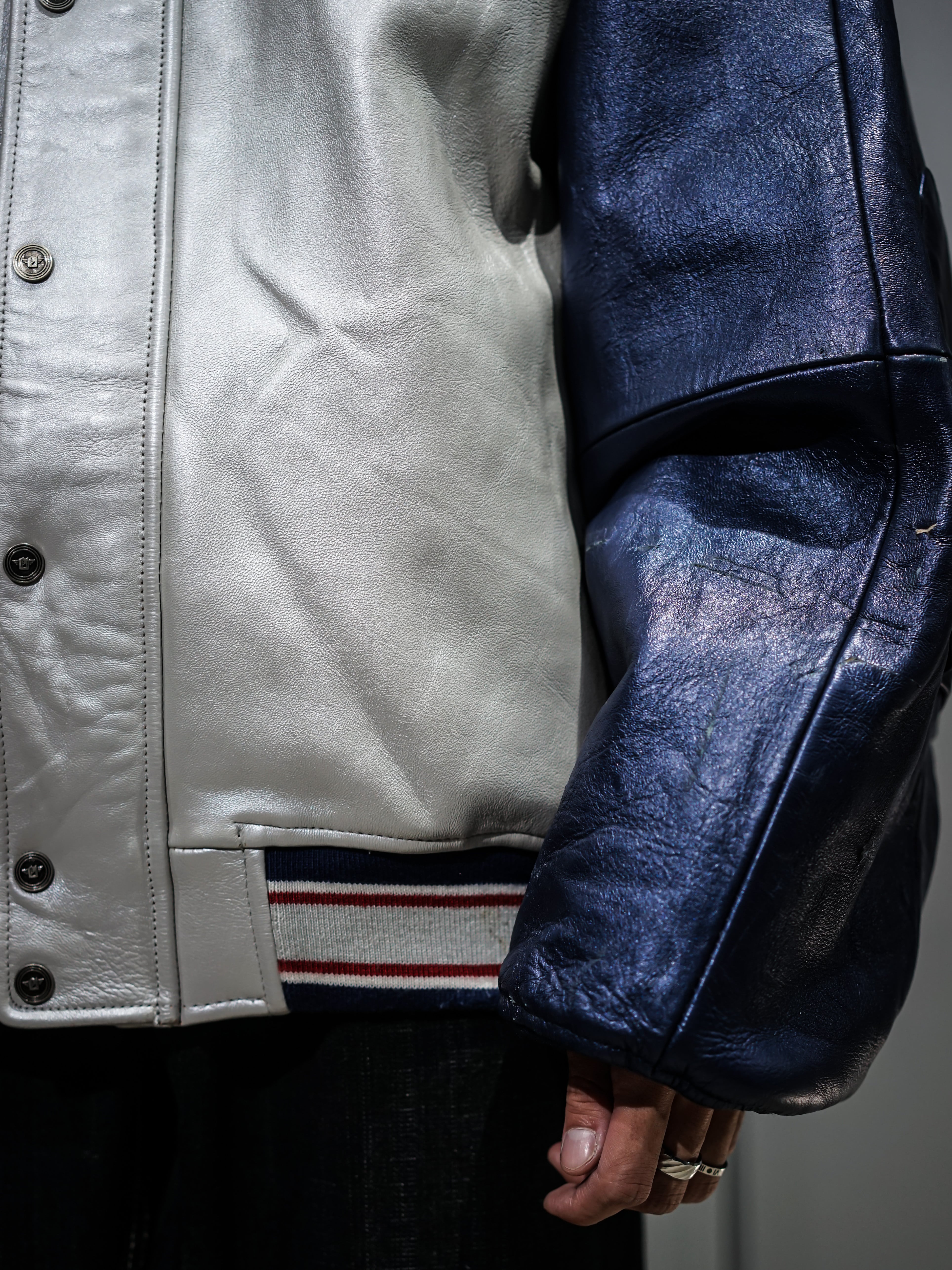 ✨VITAGE/超大きい✨PURE PLAYAZ メタリック オールレザー add (C) vintage】