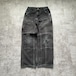 00s USA製 ブラック ダブルニー Carhartt B01 BLK w30