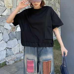 DRAWSTRING RELAXED SHORT SLEEVE T-SHIRT M-17481