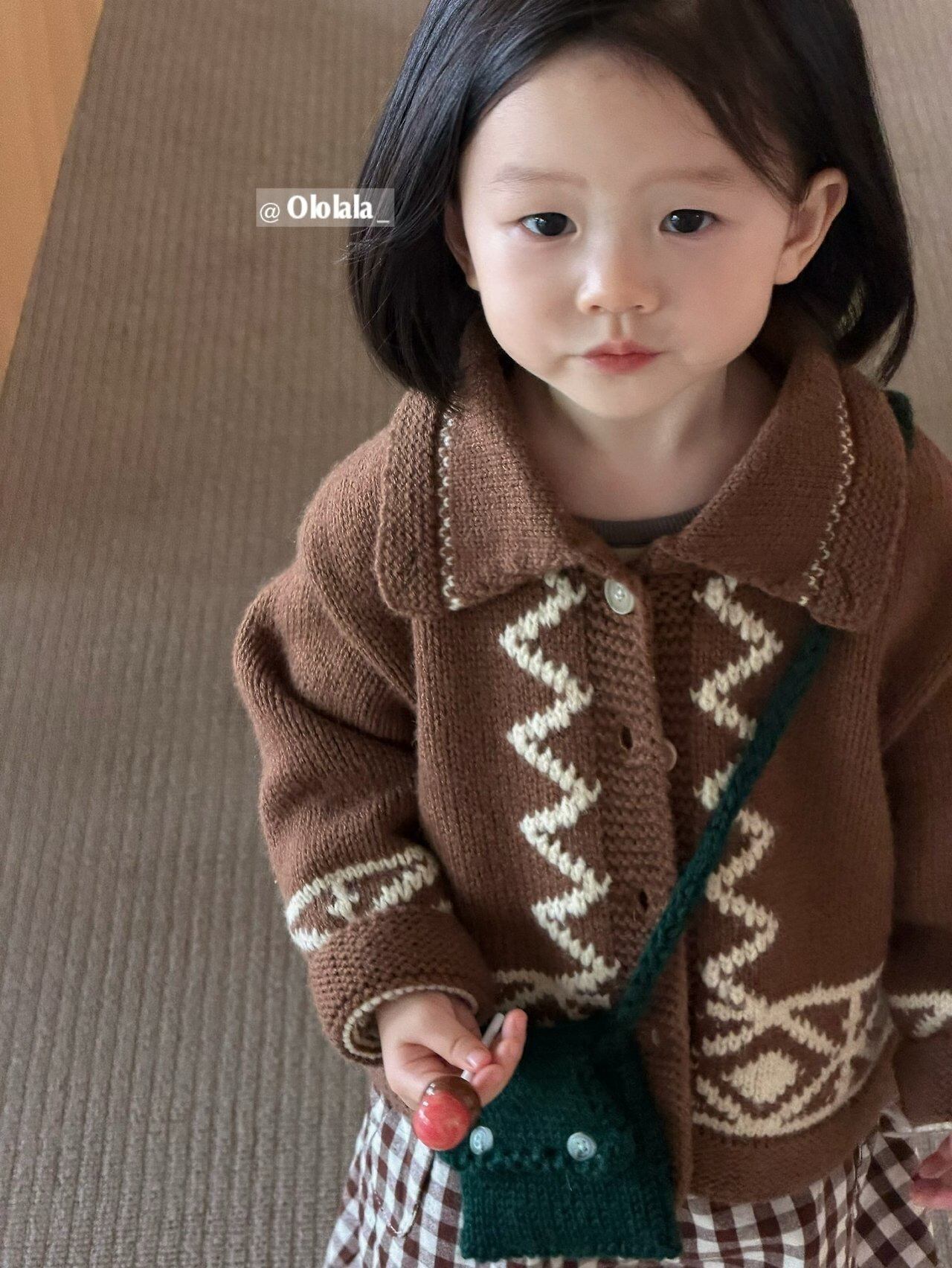 【予約】Nordic Knit Cardigan/Ololala