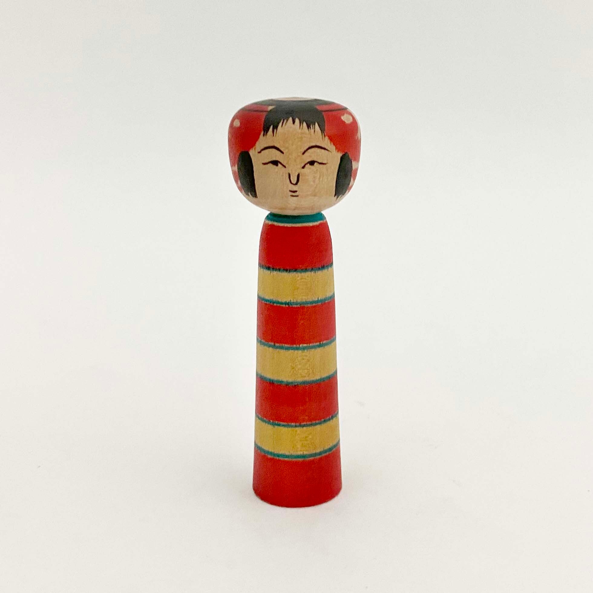 小寸こけし（土湯系 / 稲毛豊工人）