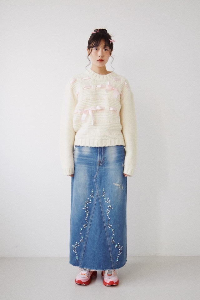 [JOLIE LAIDE] Gigi denim skirt 正規品 韓国ブランド 韓国通販 韓国代行 韓国ファッション jolielaide Vintage Lover Club 日本 店舗