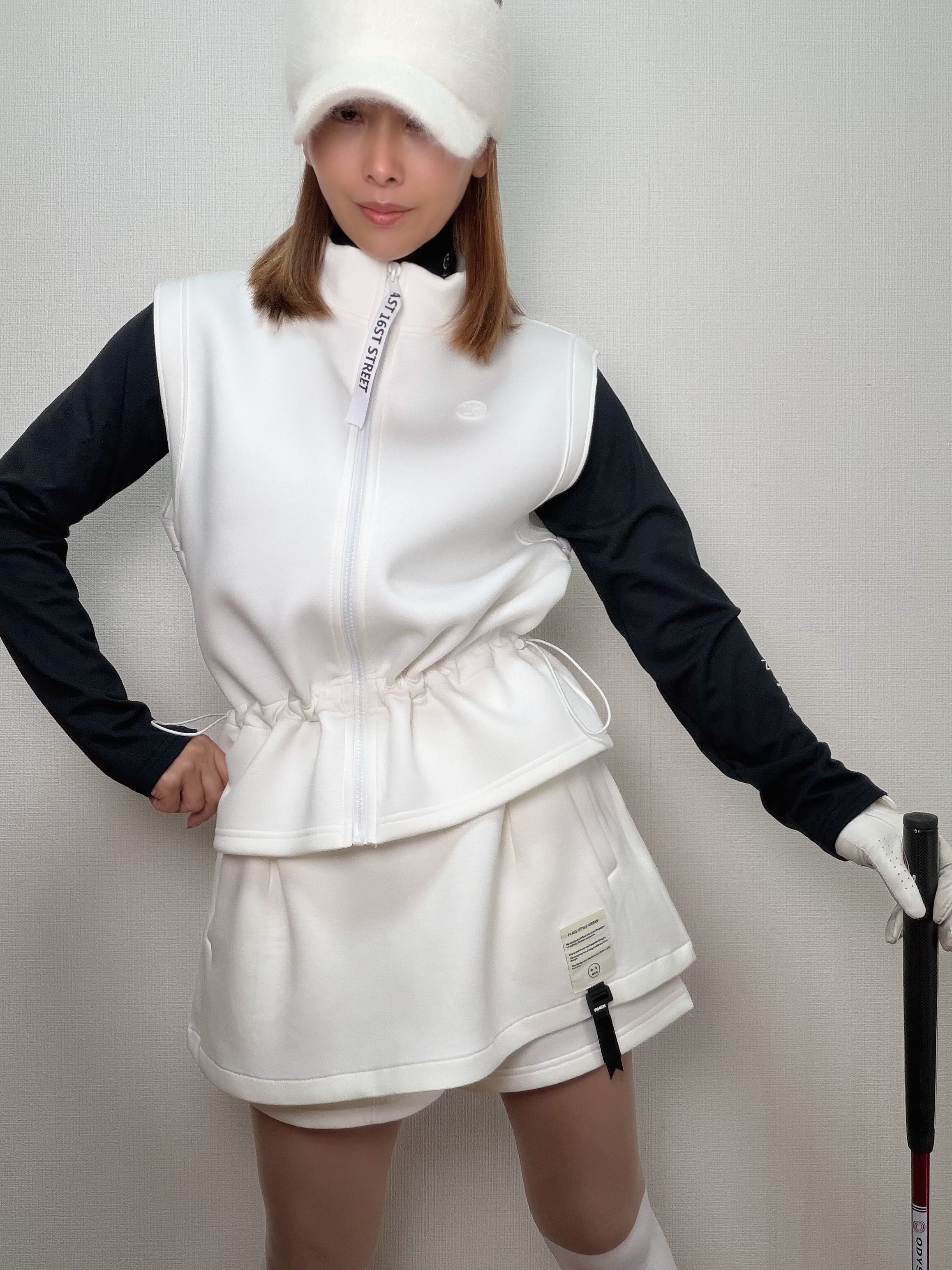 一部即納＊【セットアップ可能】 Urban Shape Zip Vest （Ivory