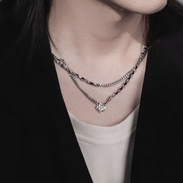 Falling rock galaxy necklace C0700