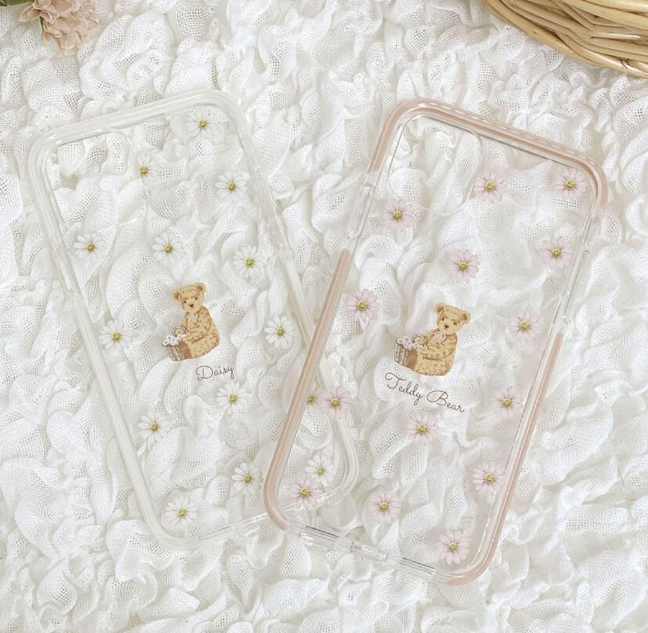 【ネーム入り】Daisy Bear【耐衝撃クリアケース】B31