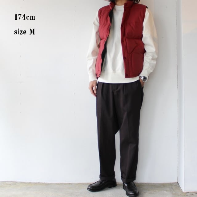 swab　ZANTER ダウンベスト バーガンディ ZANTER JAPAN ダウンベスト DOWN VEST バーガンディ | C.COUNTLY